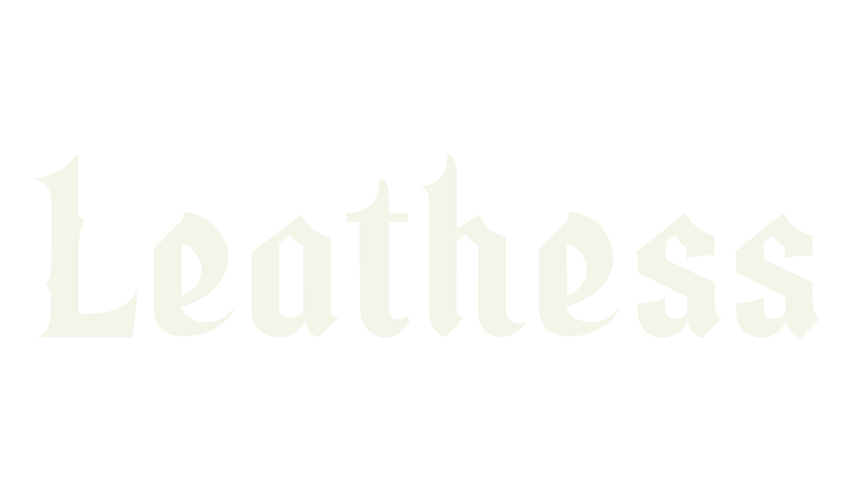 Leathess, gothic font preview