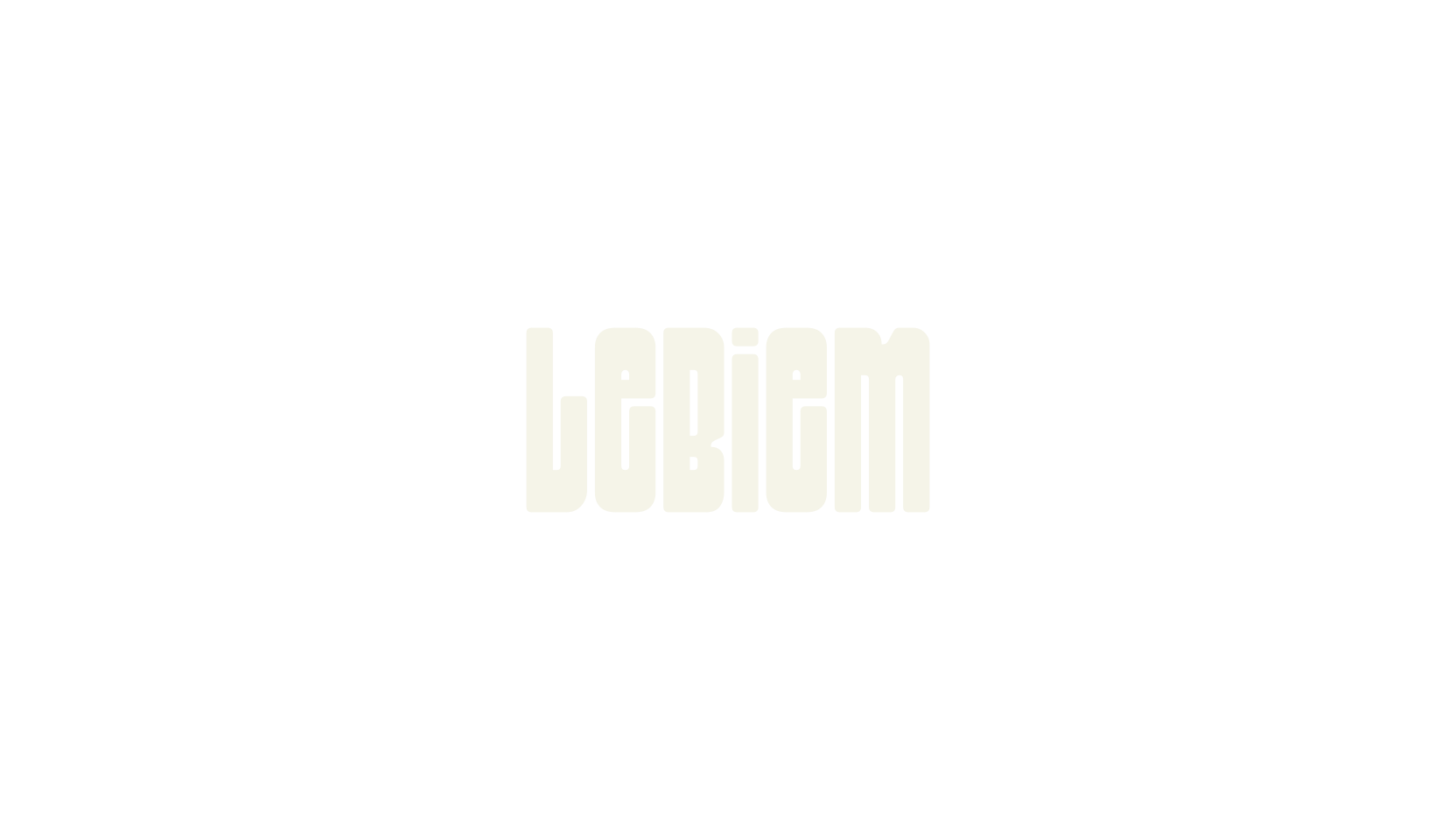 Lebiem, sans serif font preview