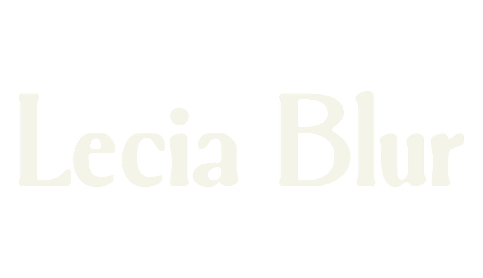 Lecia Blur, modern font preview
