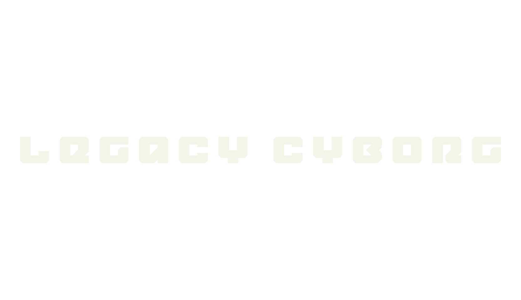 Legacy Cyborg, display market font preview
