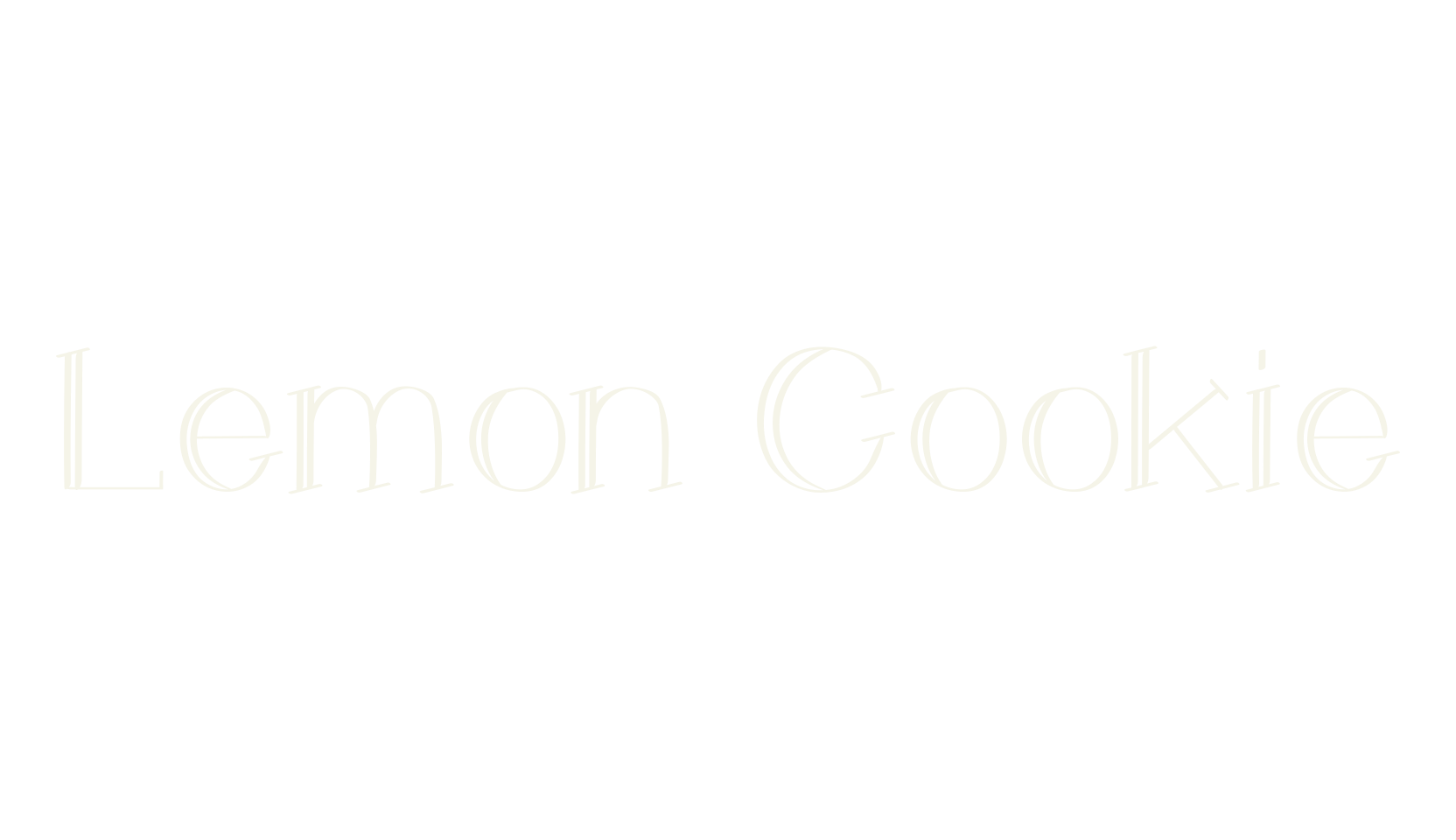 Lemon Cookie, calligraphy font preview