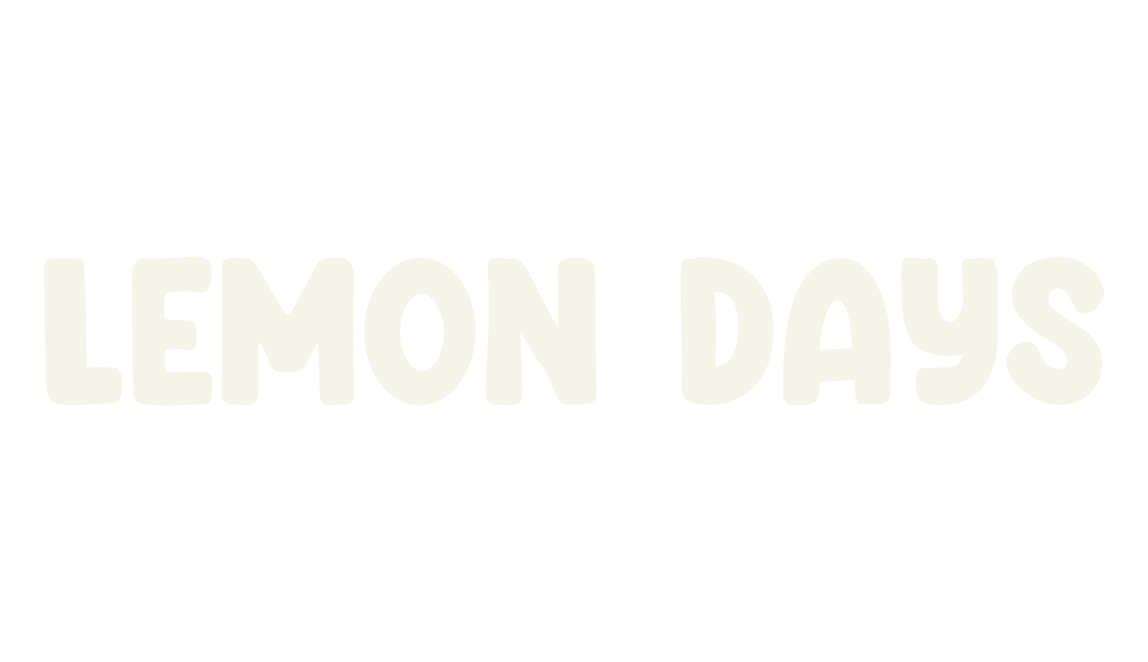 Lemon Days, display market font preview