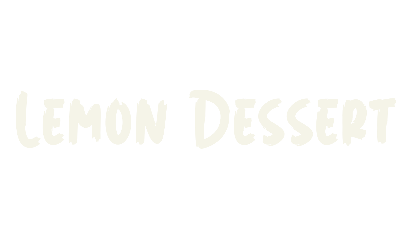 Lemon Dessert, creative font preview