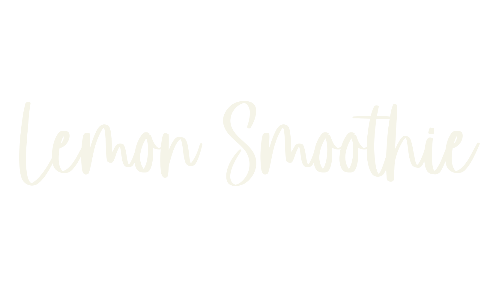 Lemon Smoothie, cursive font preview