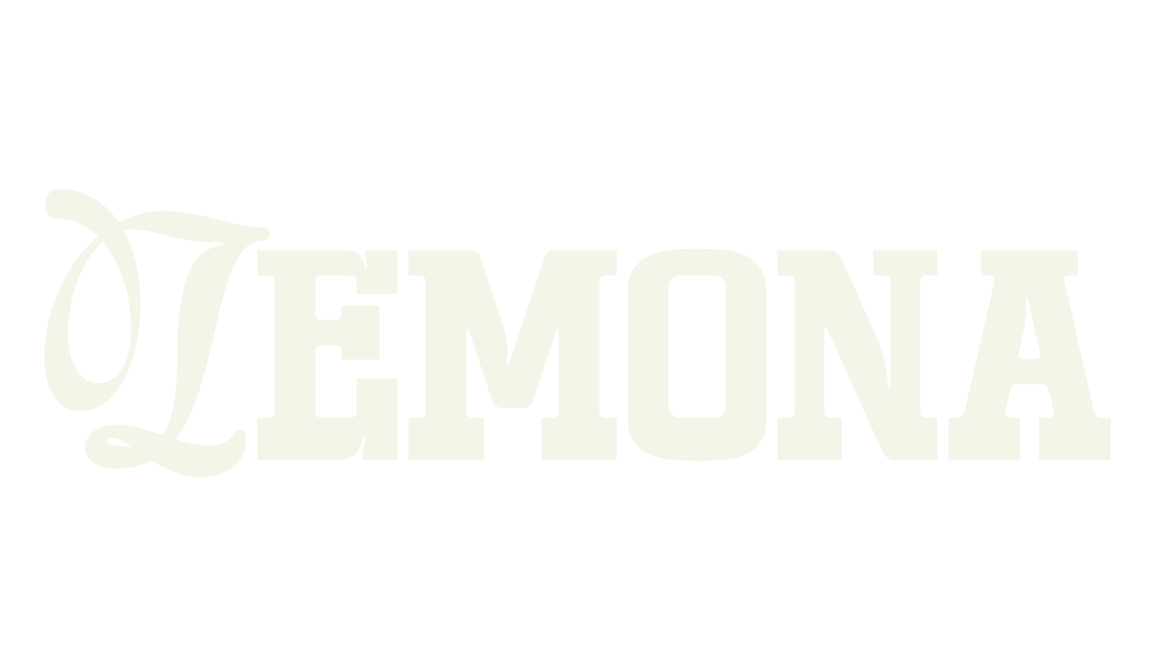 Lemona, sports font preview