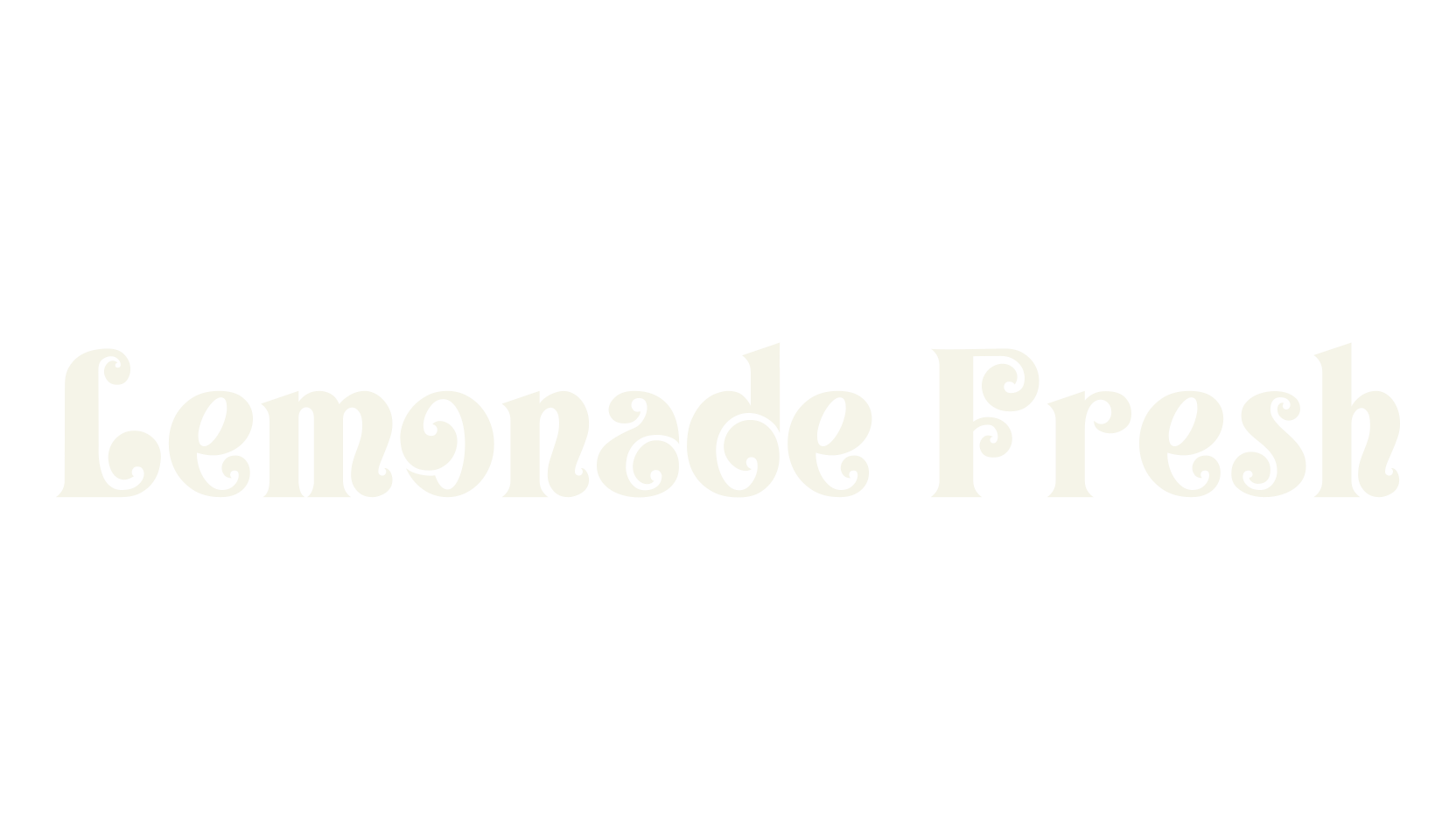 Lemonade Fresh, serif font preview