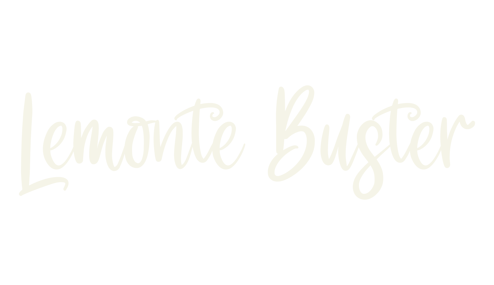 Lemonte Buster, handwriting font preview