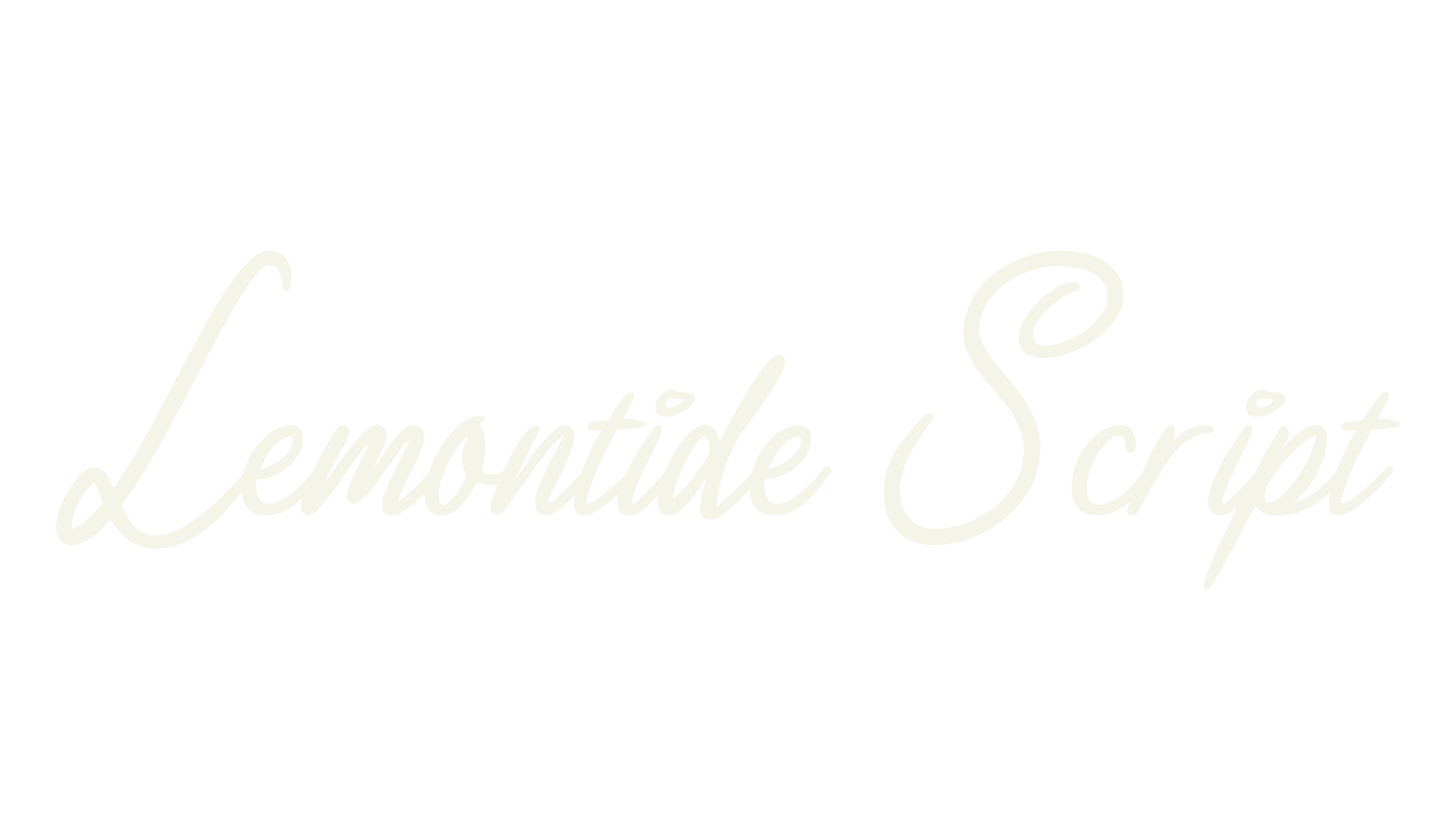 Lemontide Script, handwritten font preview