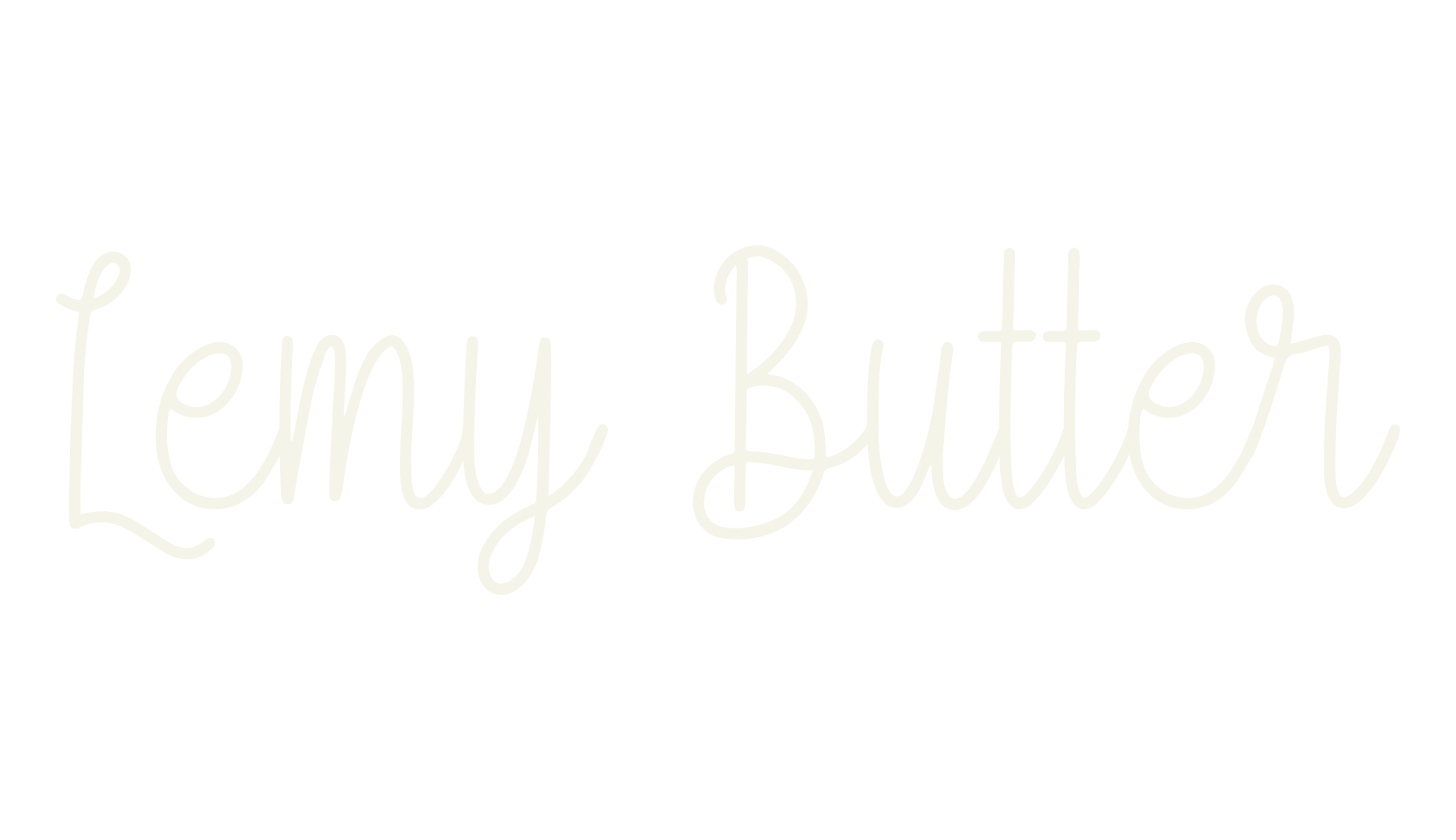 Lemy Butter, calligraphy font preview