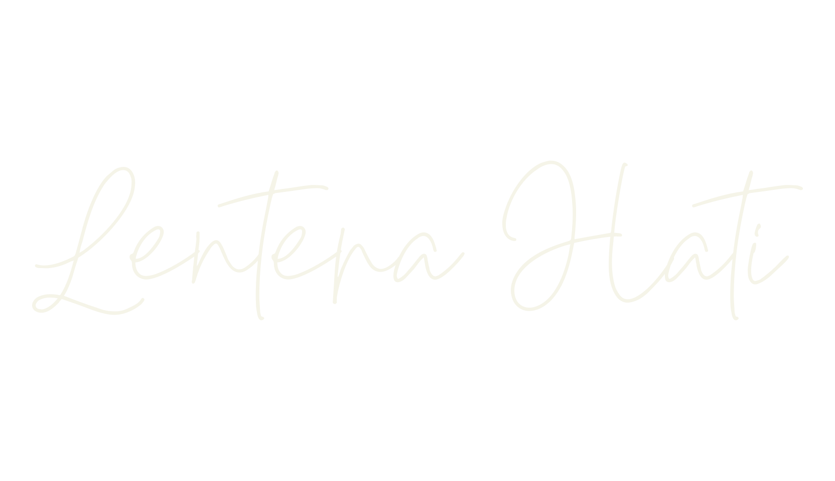Lentera Hati, thin font preview