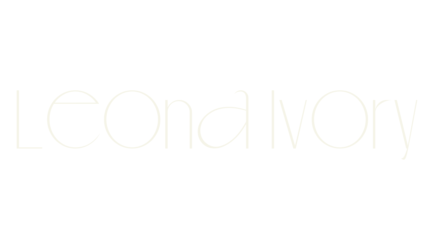 Leona Ivory, modern font preview