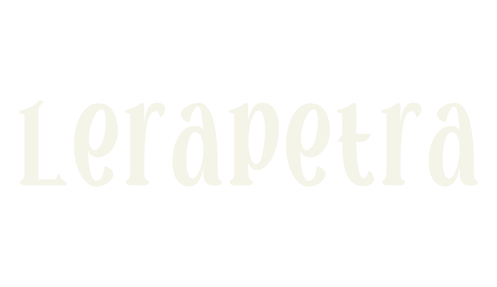 Lerapetra, serif font preview