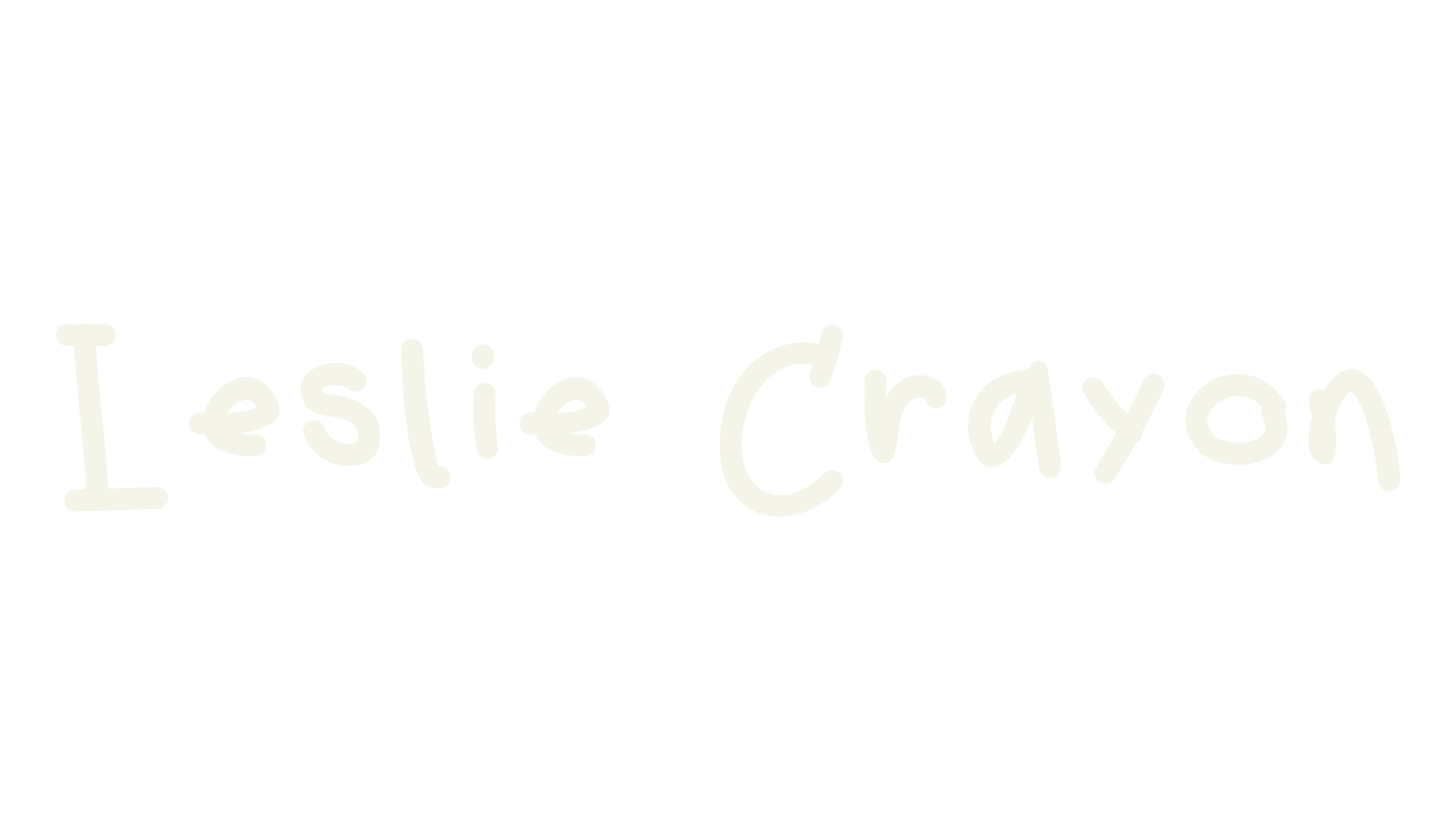 Leslie Crayon, handwriting font preview