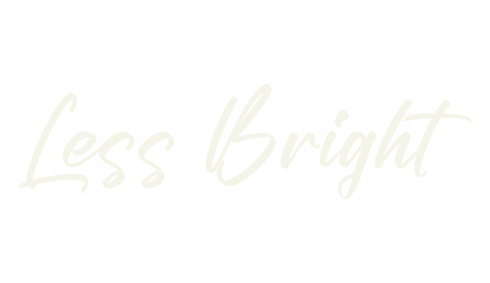 Less Bright, script font preview