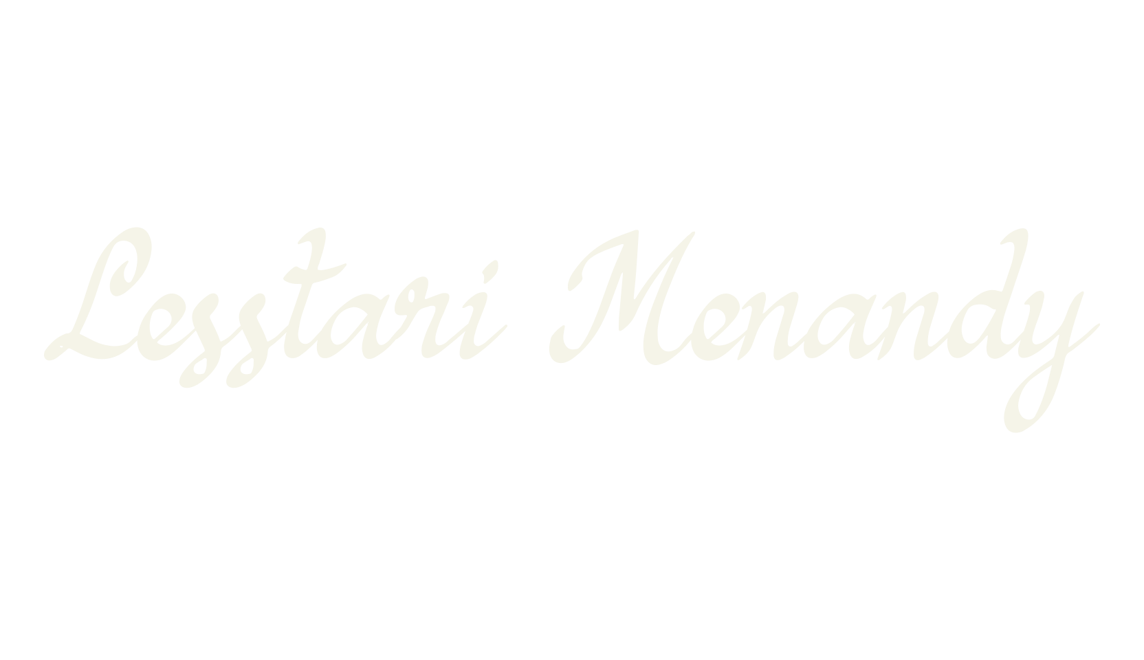 Lesstari Menandy, calligraphy font preview