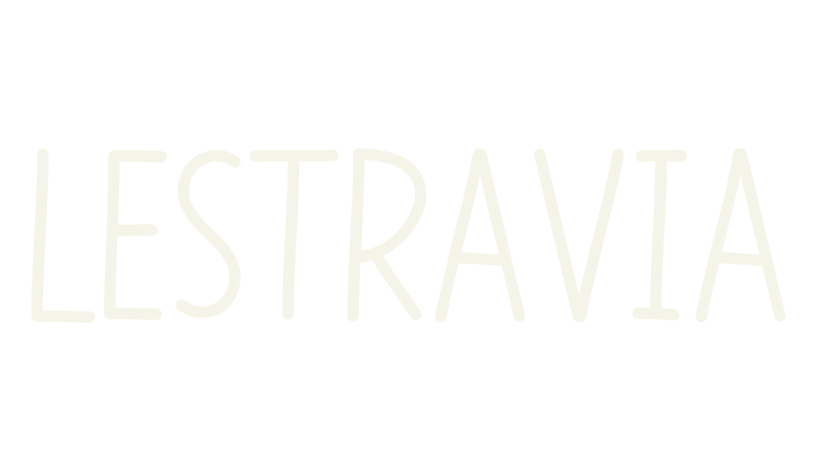 LESTRAVIA, handwriting font preview