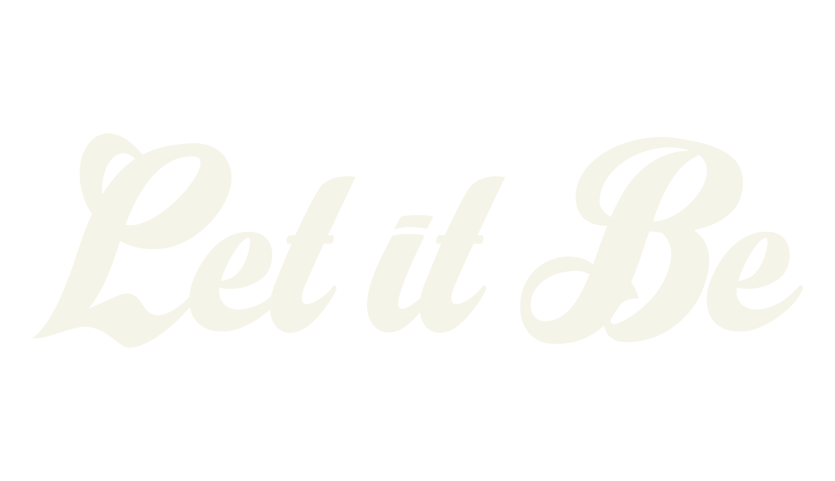 Let it Be, fashion script font preview
