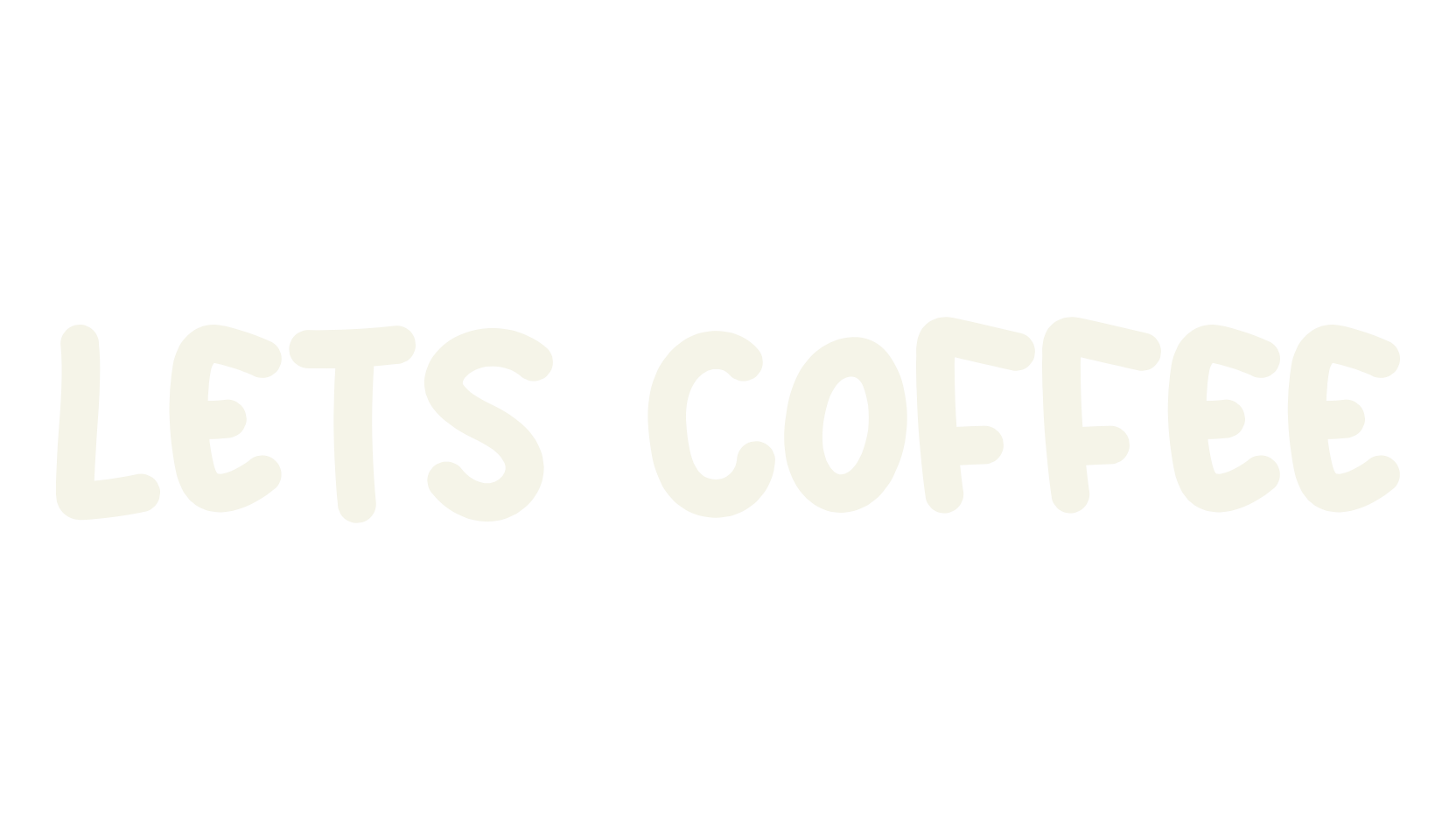 Lets Coffee, handwritten font preview