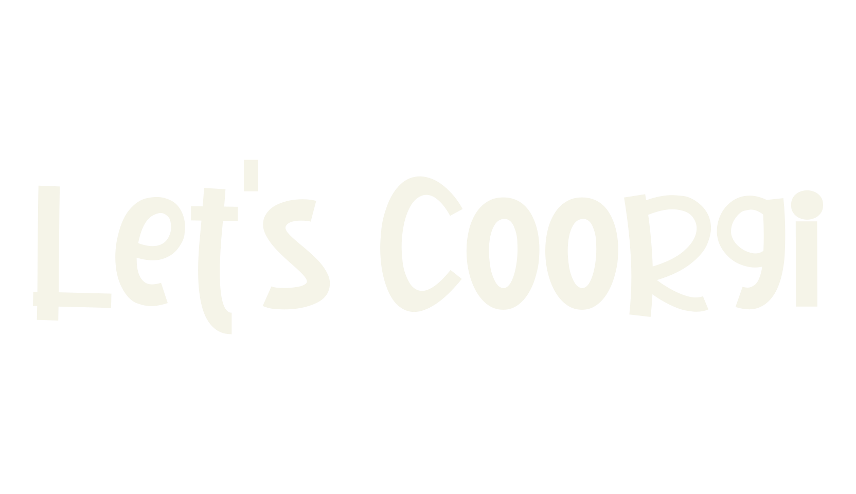 Let's Coorgi, cute font preview