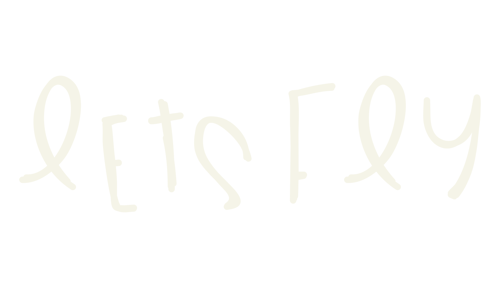 LetsFly, handwritten font preview