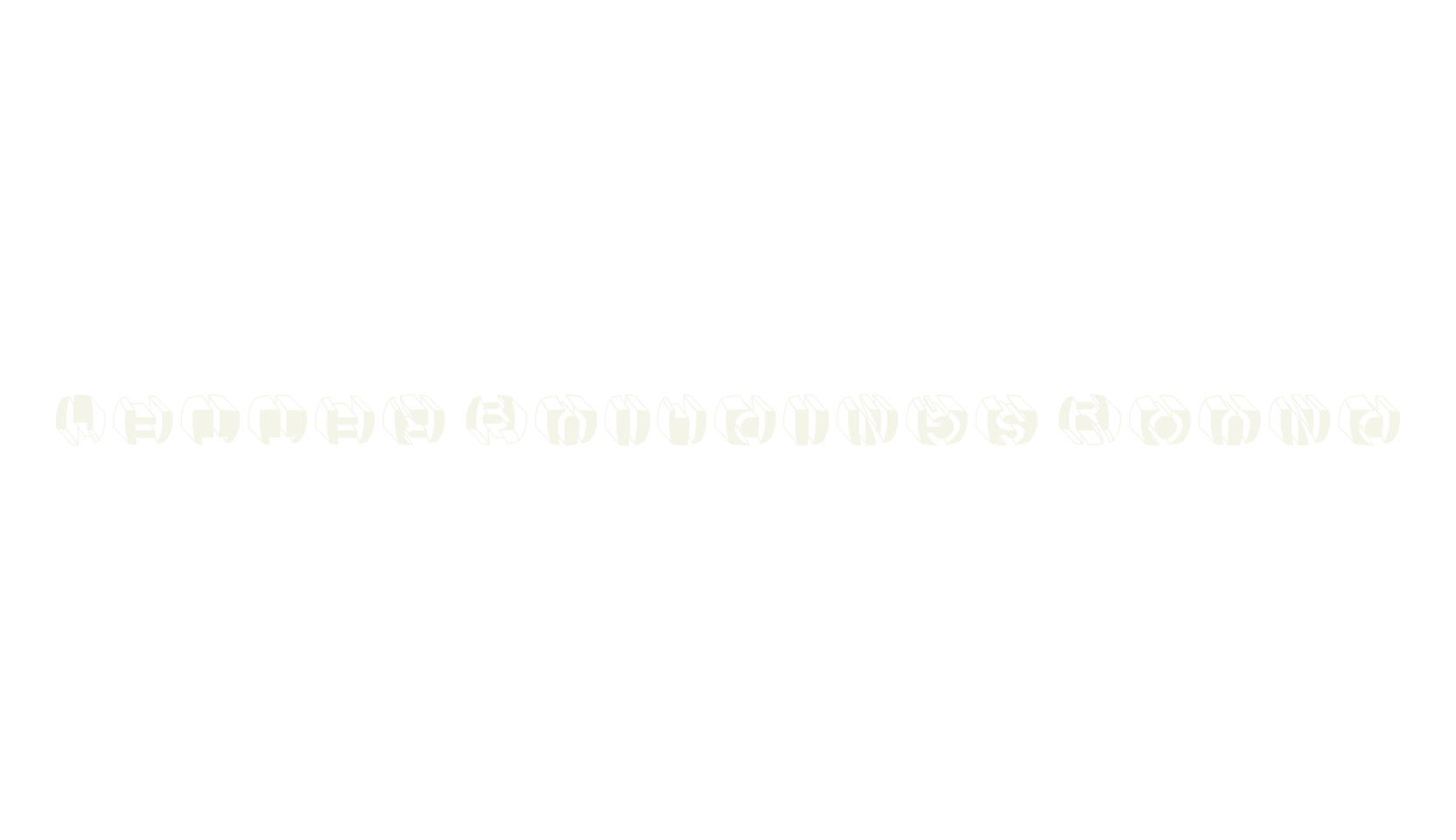Letter Buildings Round, display market font preview