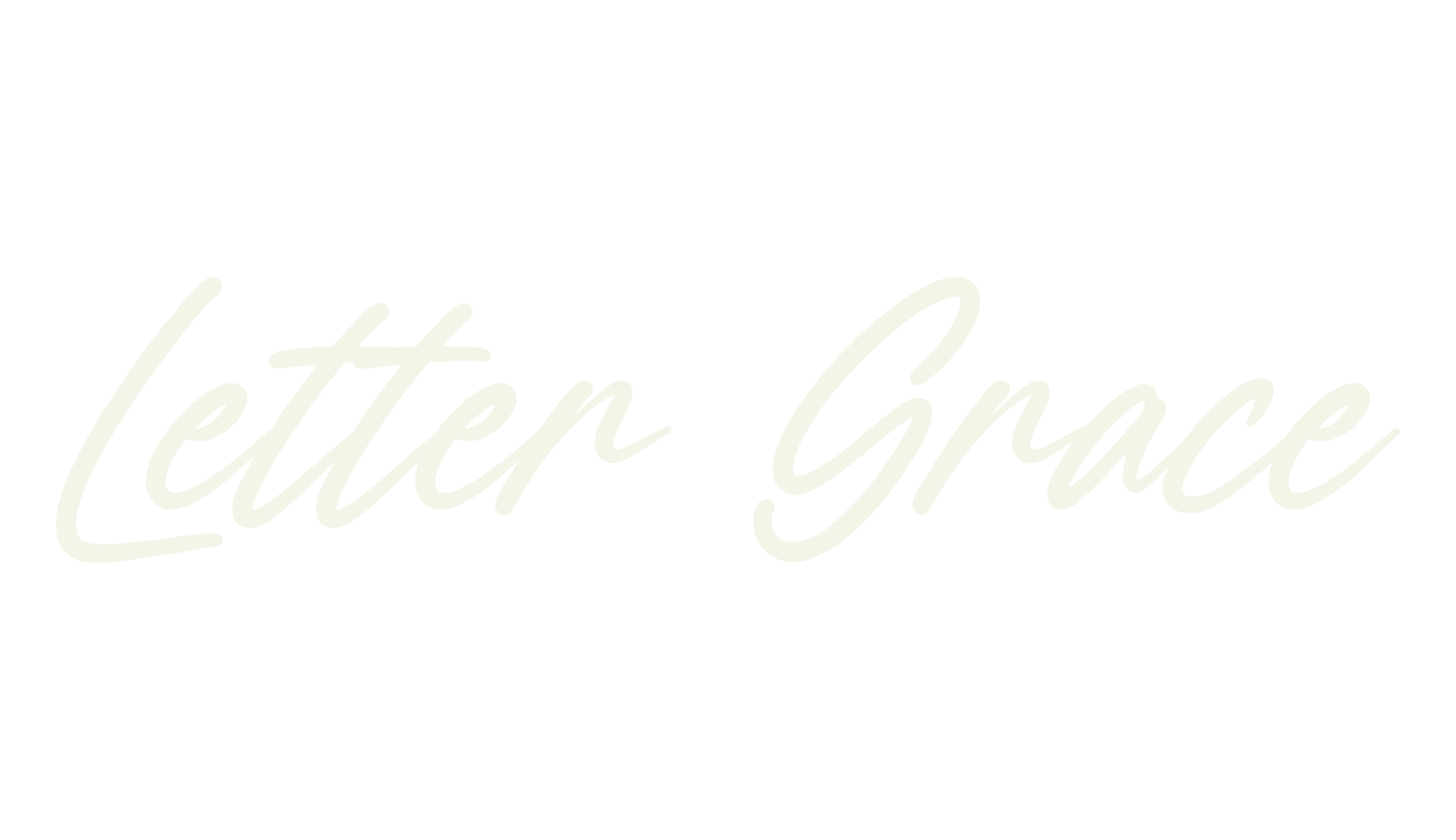 Letter Grace, script font preview