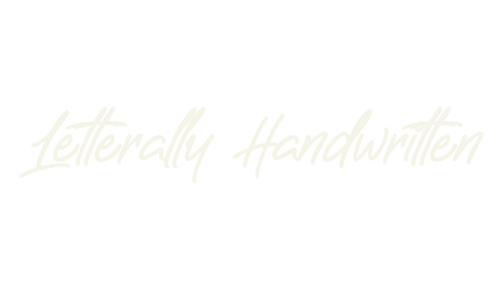 Letterally Handwritten, handwriting font preview