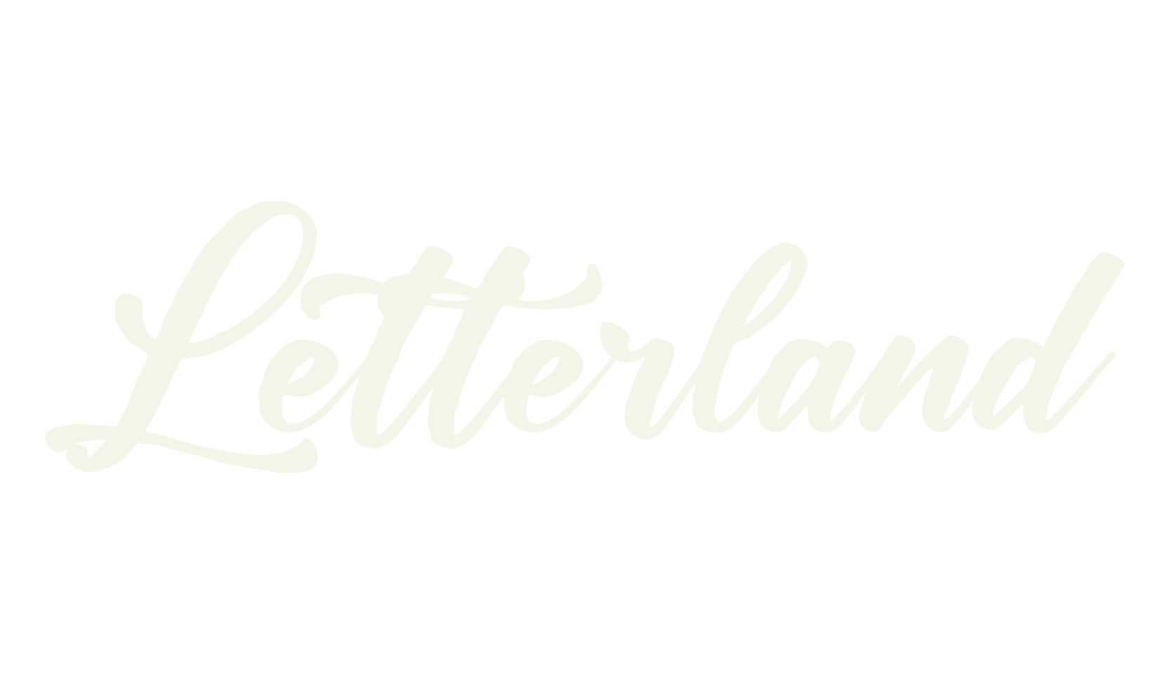 Letterland, script font preview