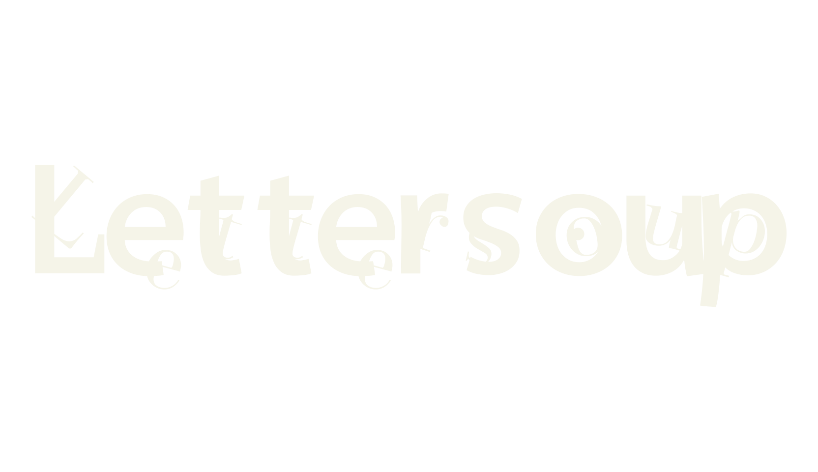 Lettersoup, display market font preview
