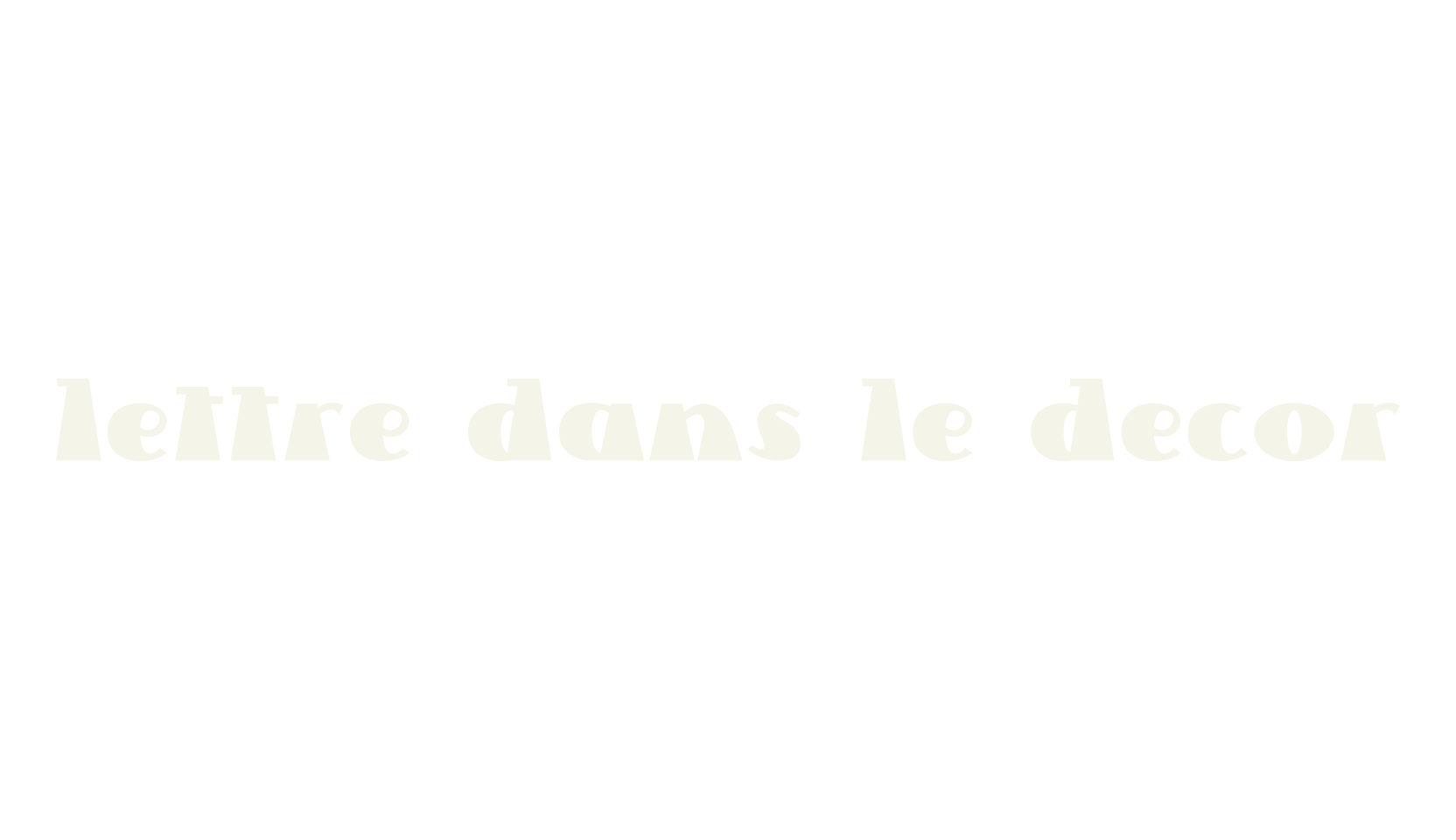 Lettre Dans Le Decor, art deco font preview
