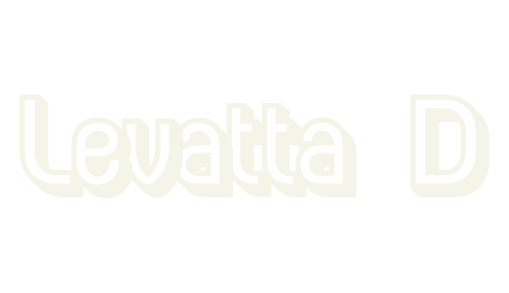 Levatta 3D, 3d font preview