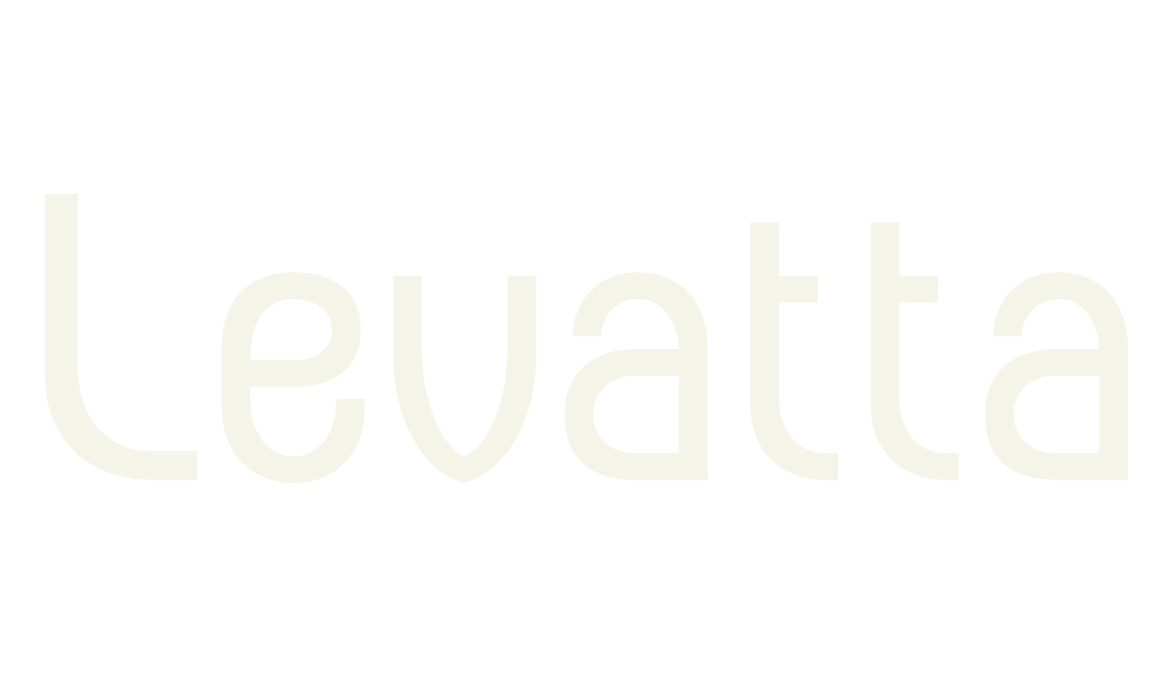 Levatta, business card font preview