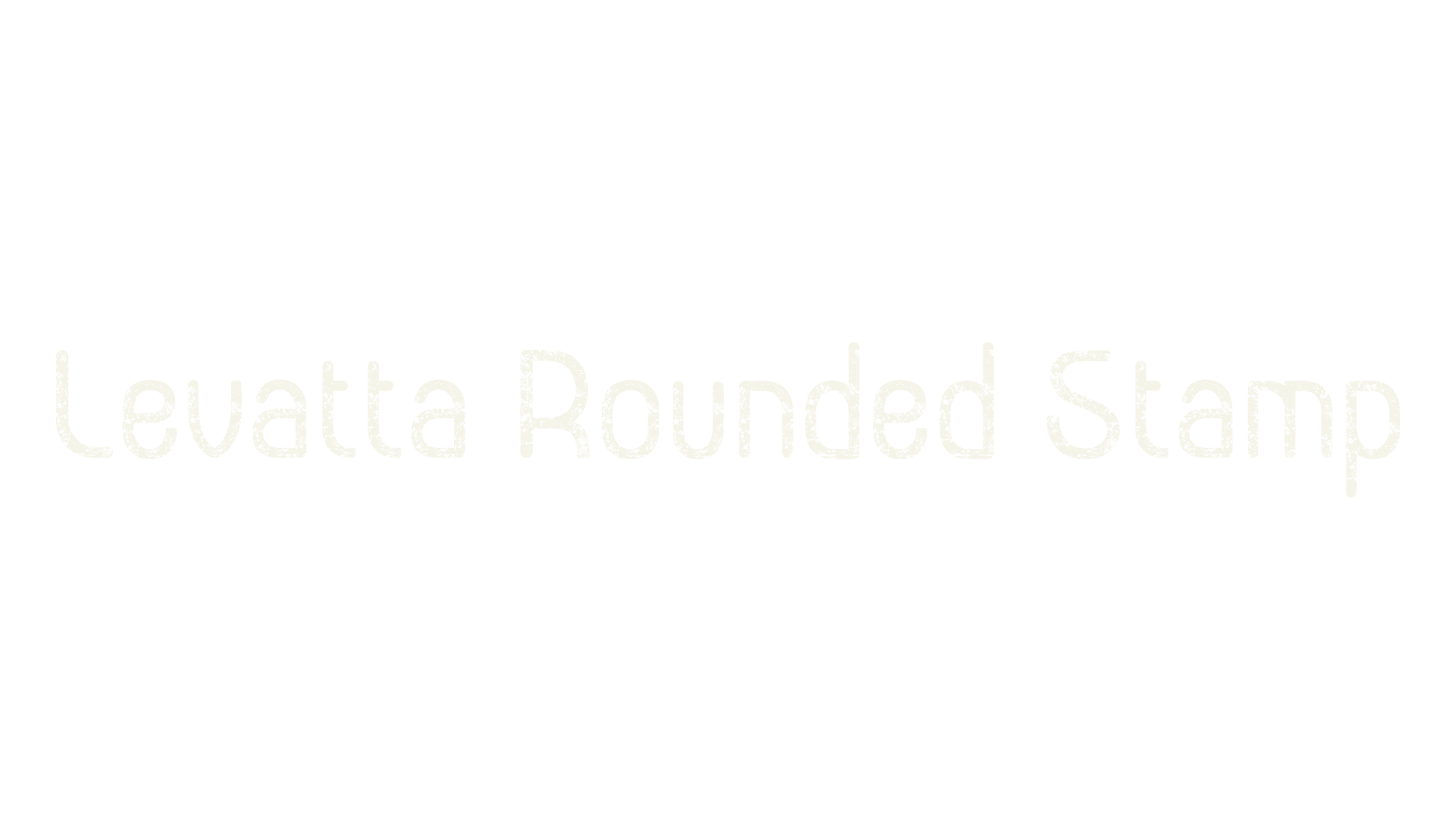 Levatta Rounded Stamp, rounded font preview