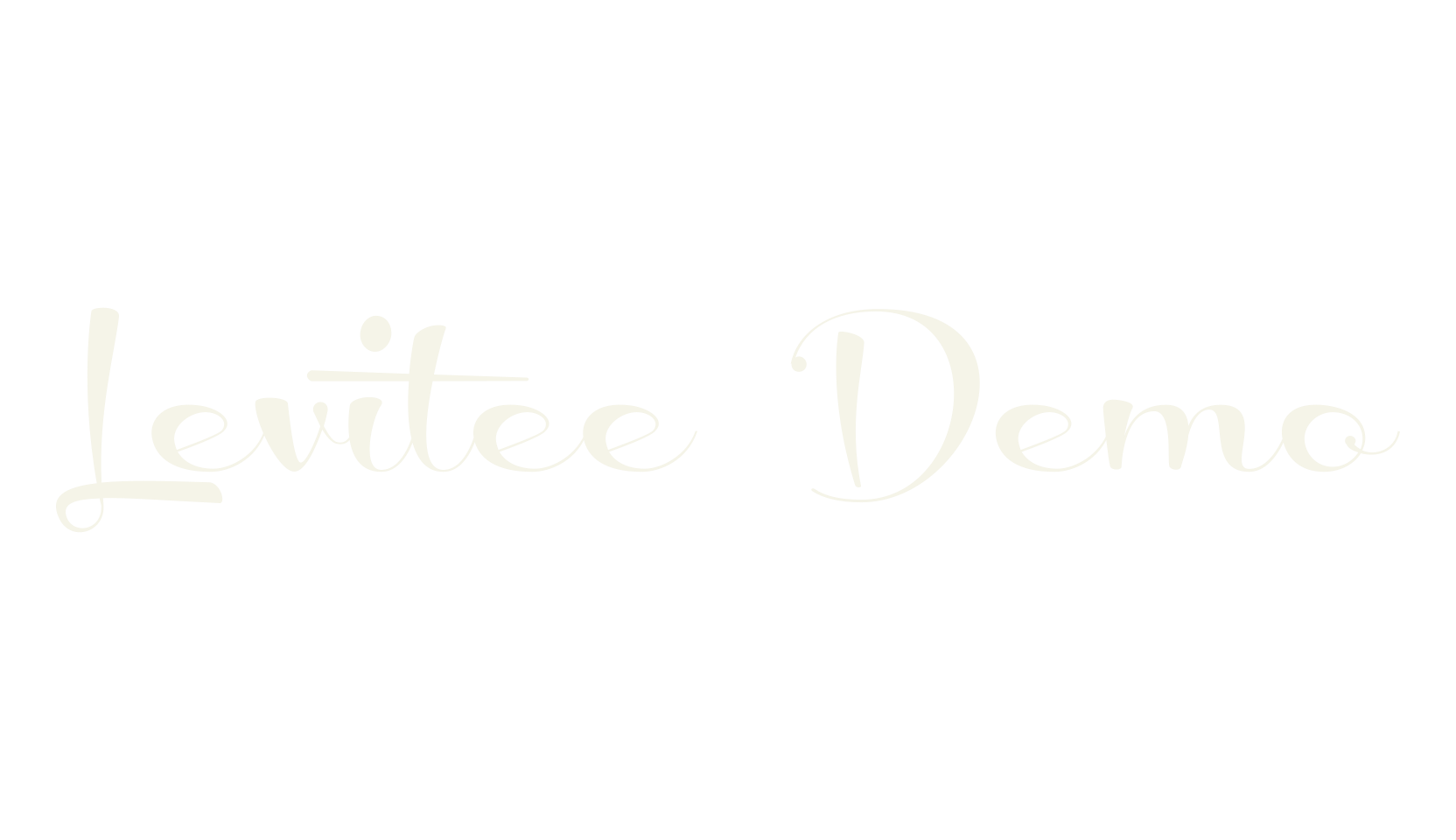 Levitee Demo, fashion script font preview