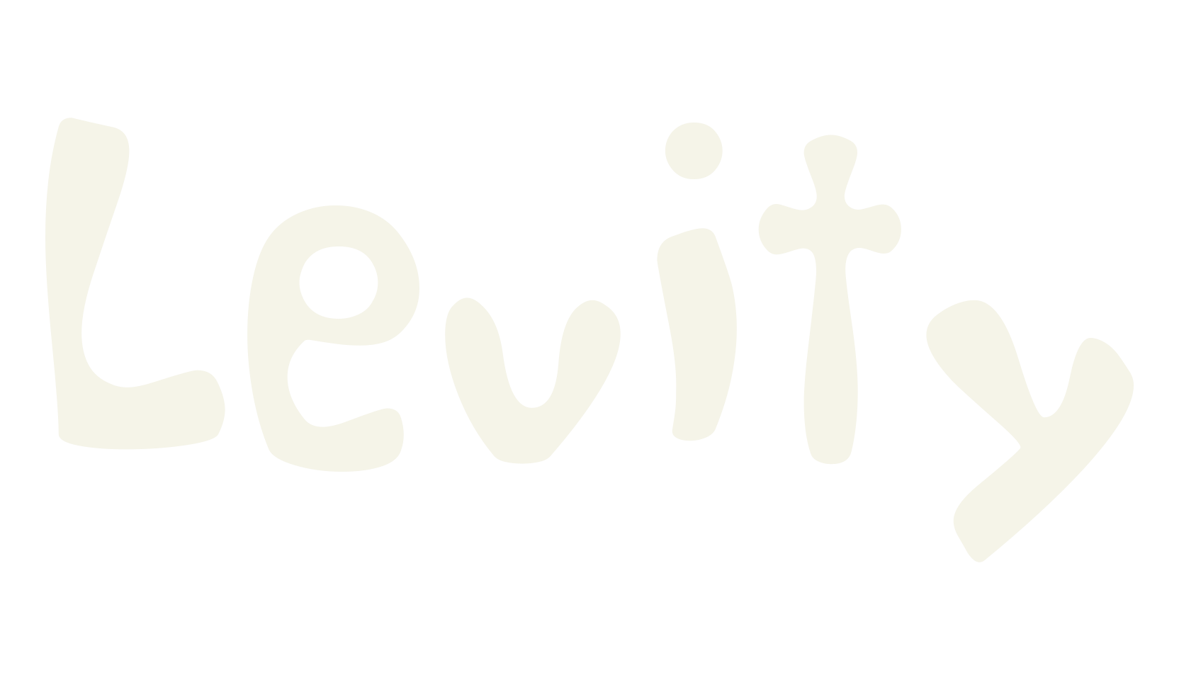 Levity, cartoon font preview