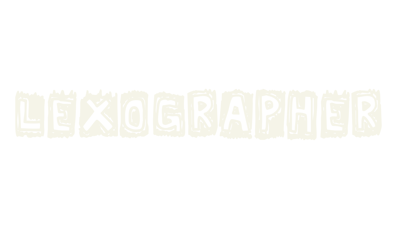 Lexographer, dymo font preview