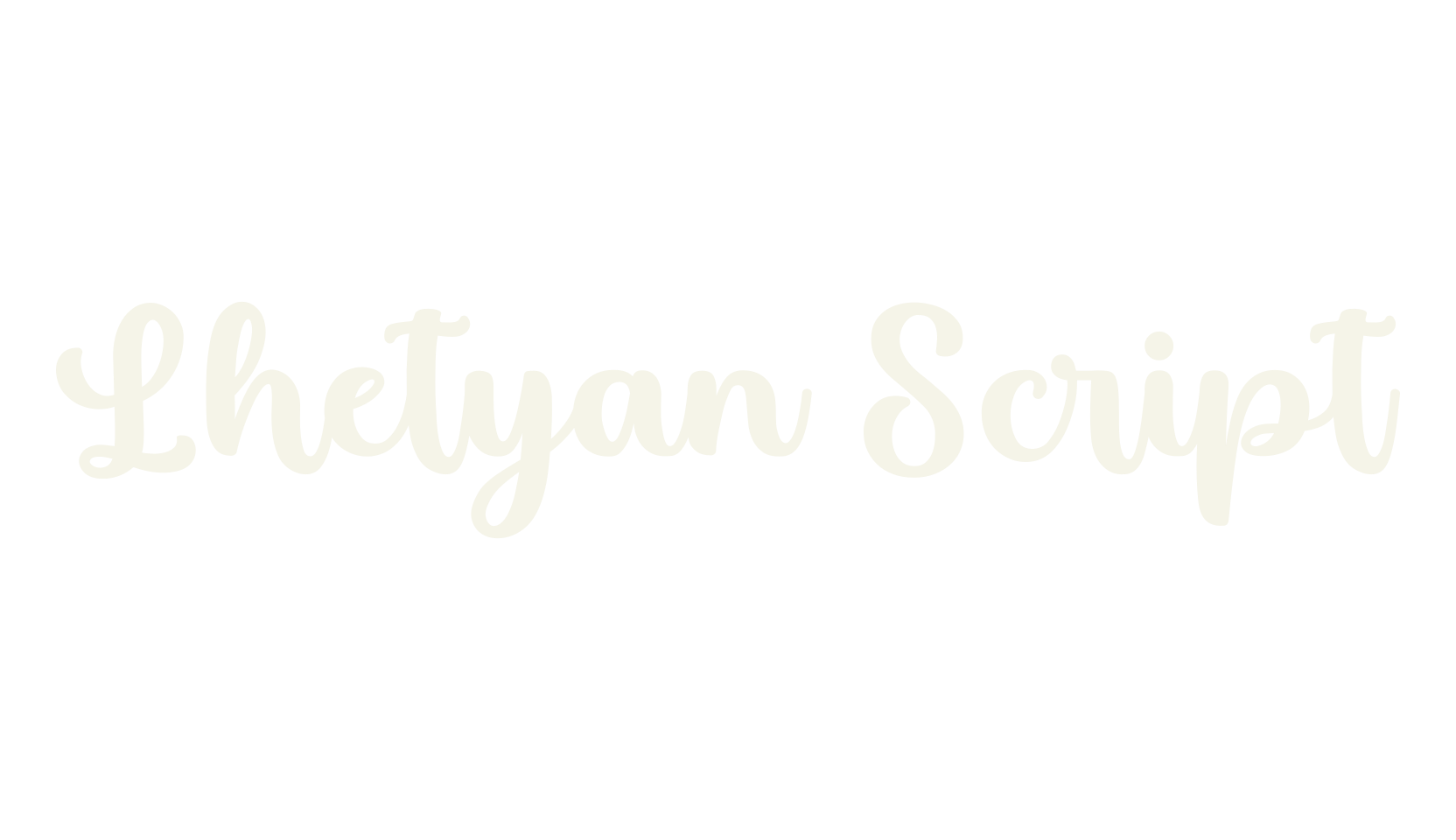 Lhetyan Script, wedding font preview