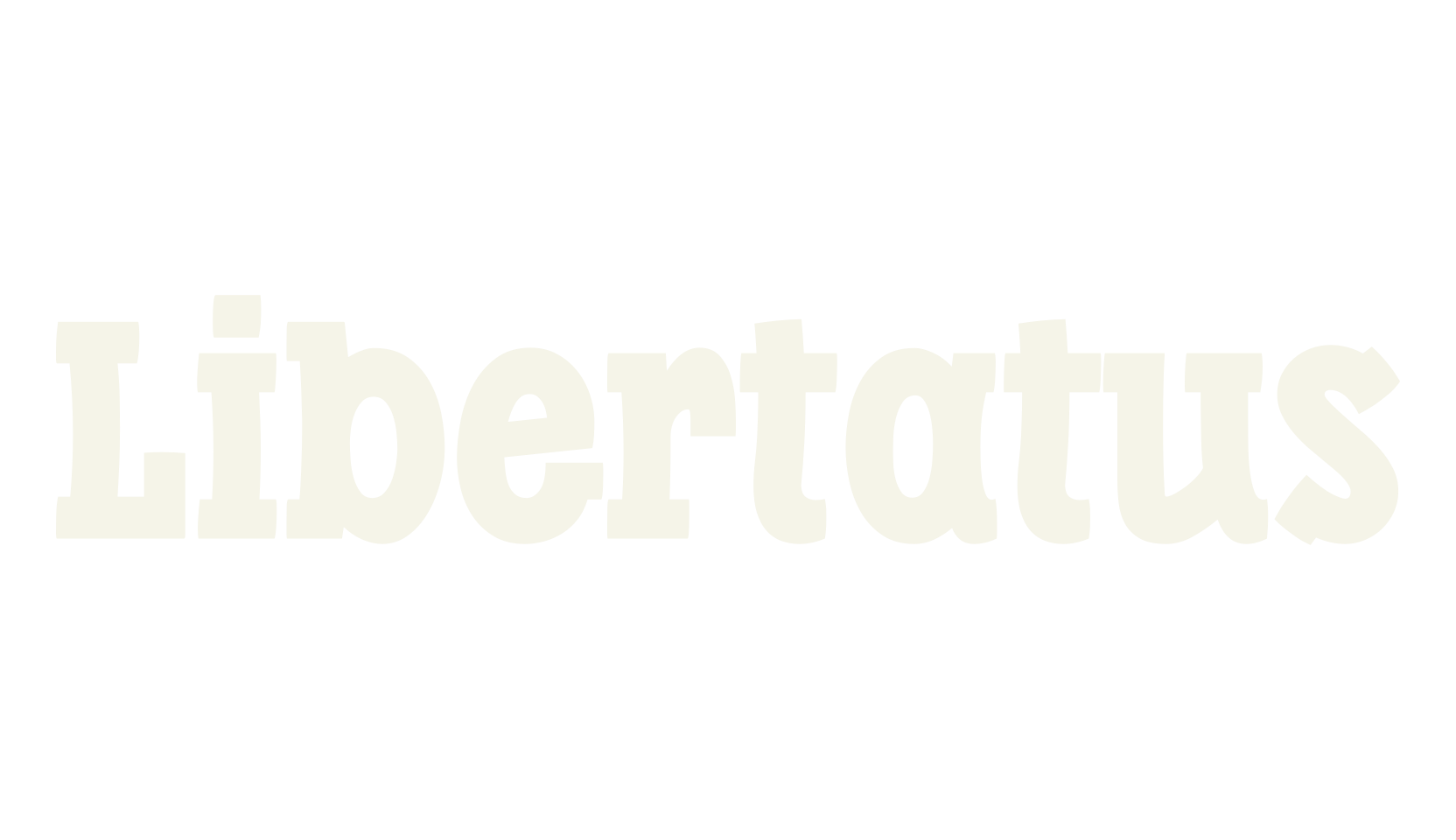 Libertatus, condensed font preview