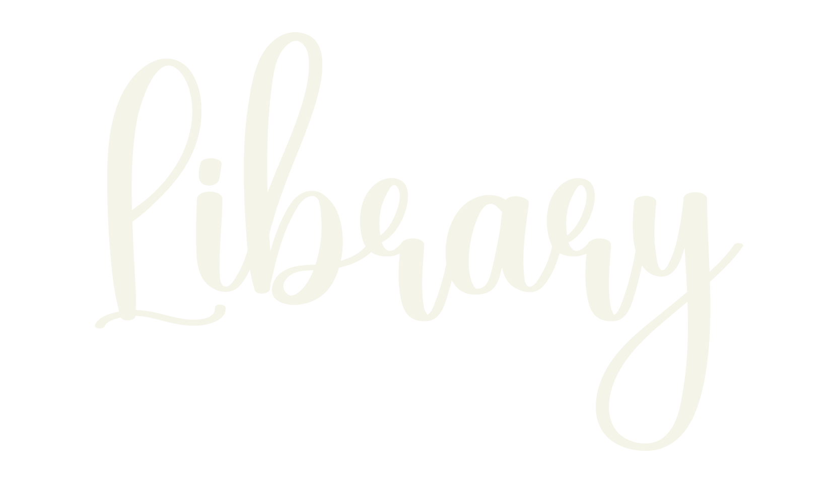 Library, calligraphy font preview