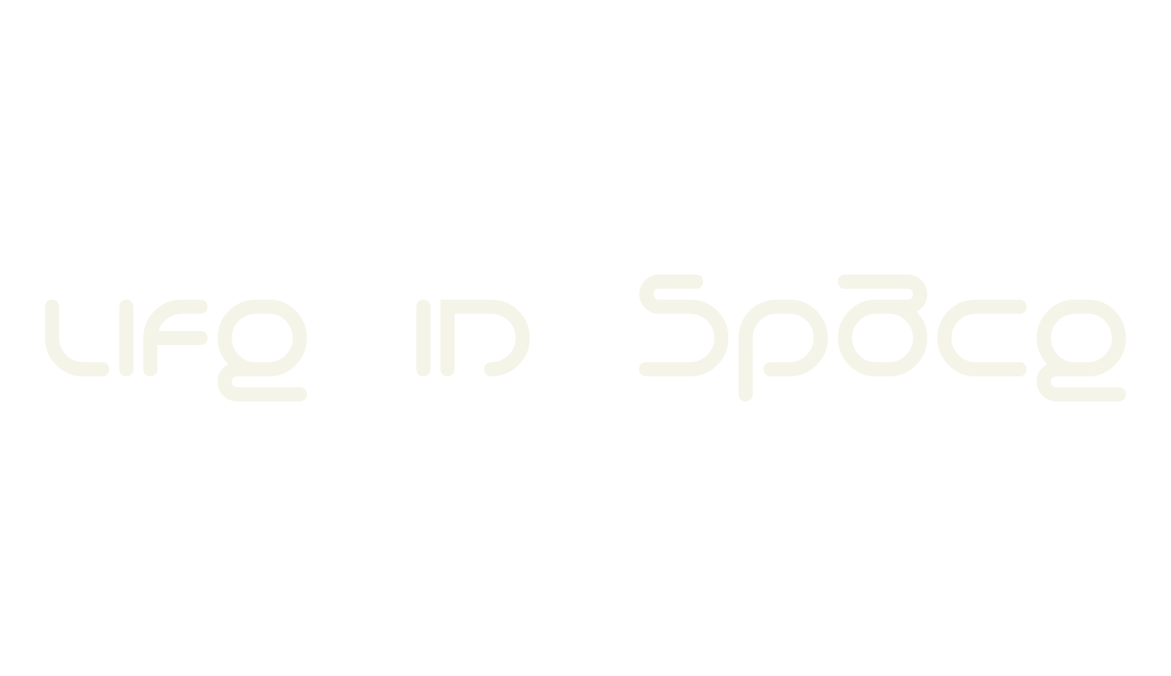 Life in Space, futuristic font preview