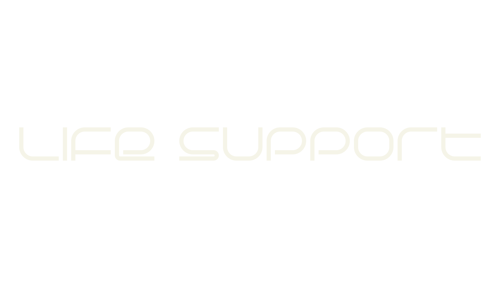 Life Support, futuristic font preview