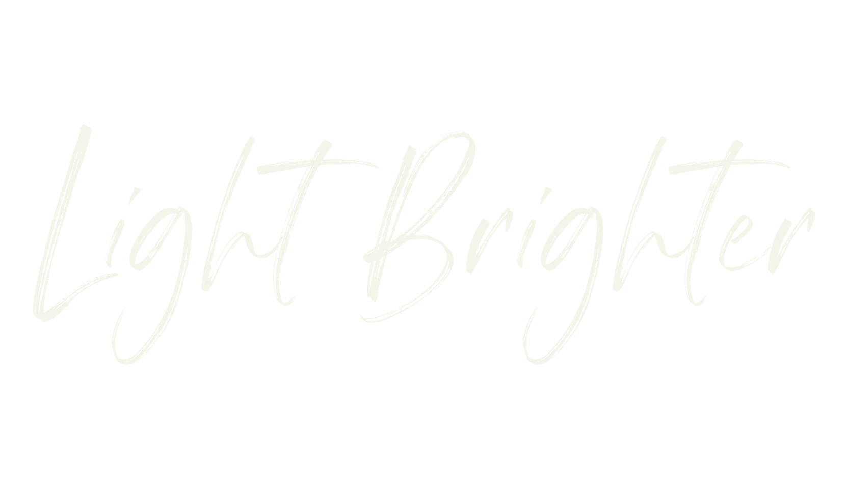 Light Brighter, logo font preview