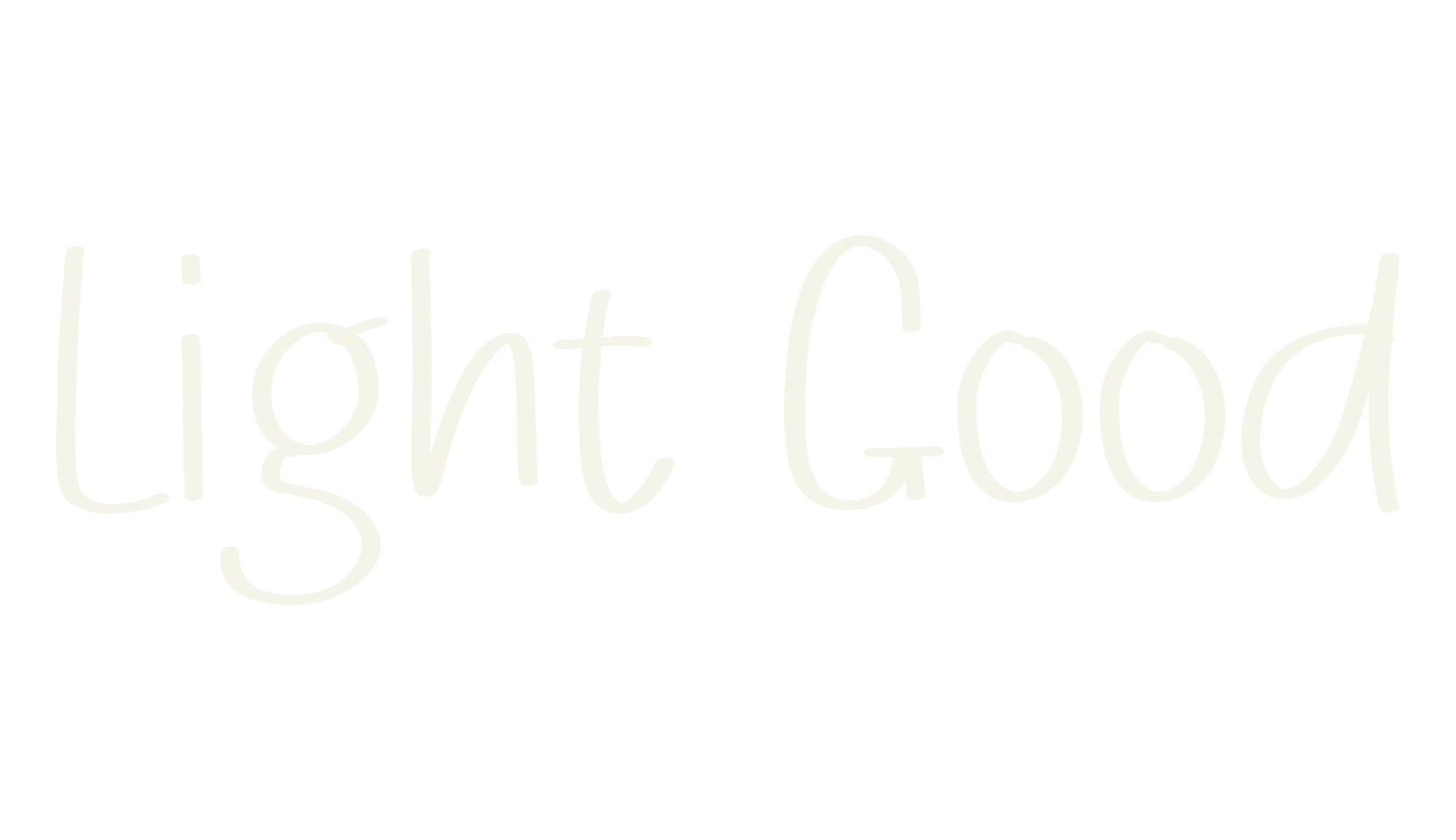 Light Good, handwriting font preview