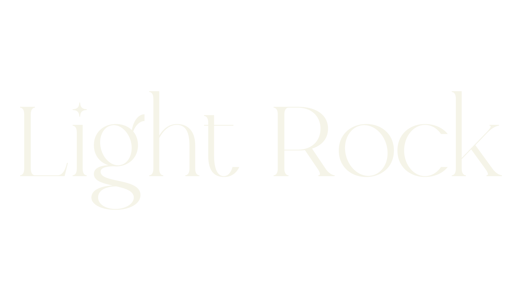 Light Rock, digital font preview