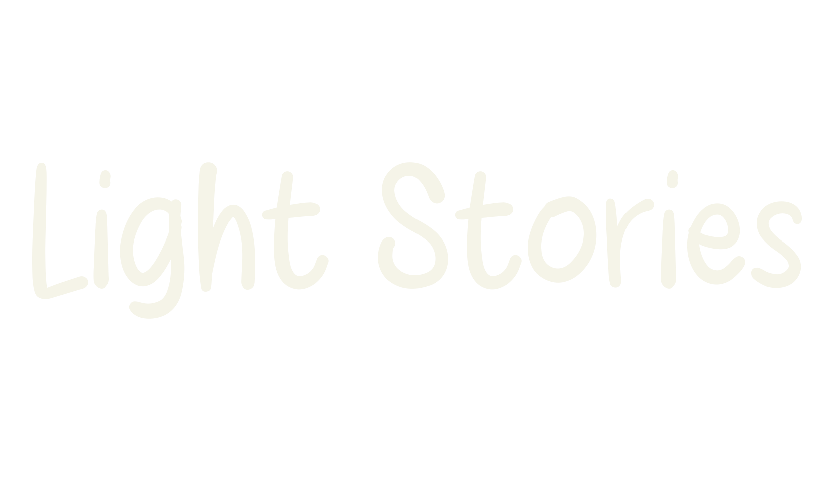 Light Stories, handwritten font preview