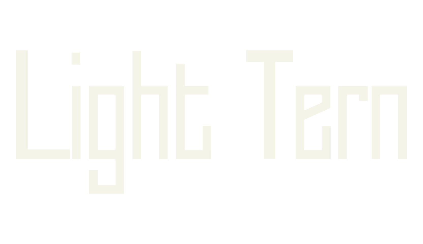 Light Tern, logo font preview