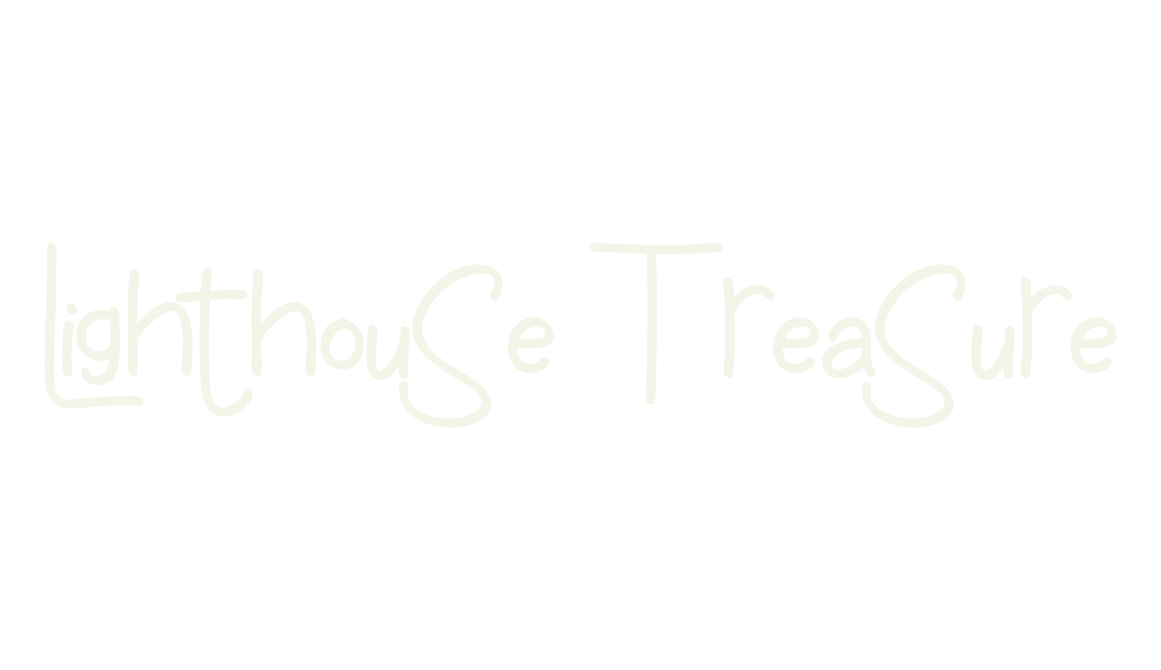 Lighthouse Treasure, logo font preview