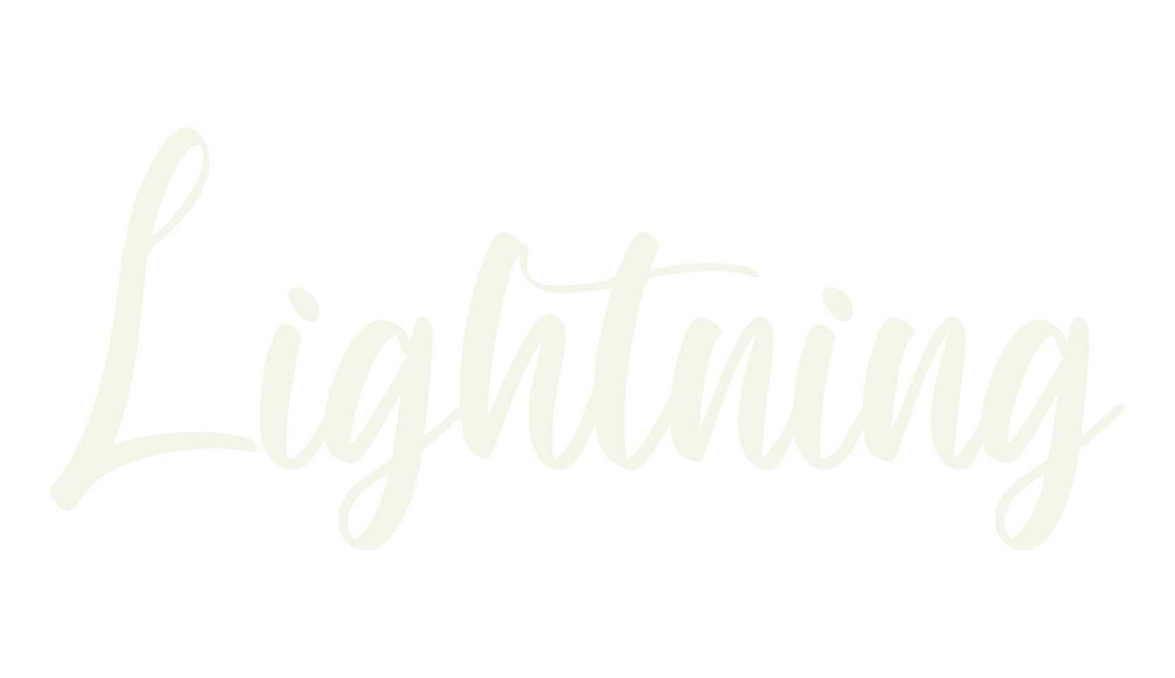Lightning, calligraphy font preview