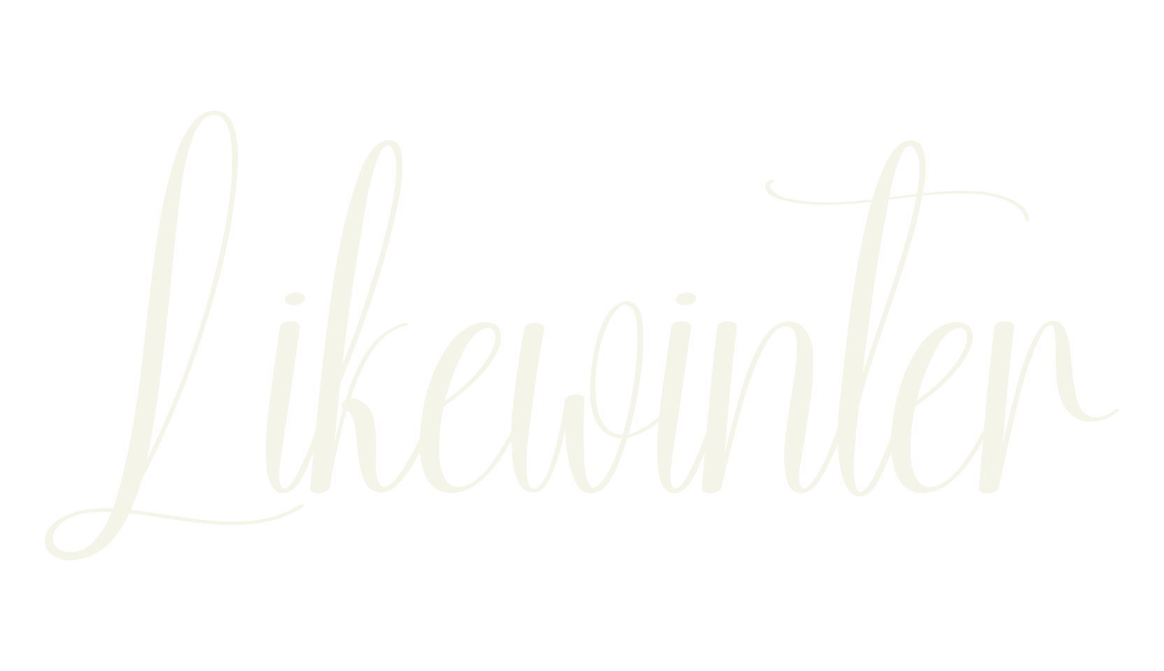 Likewinter, calligraphy font preview