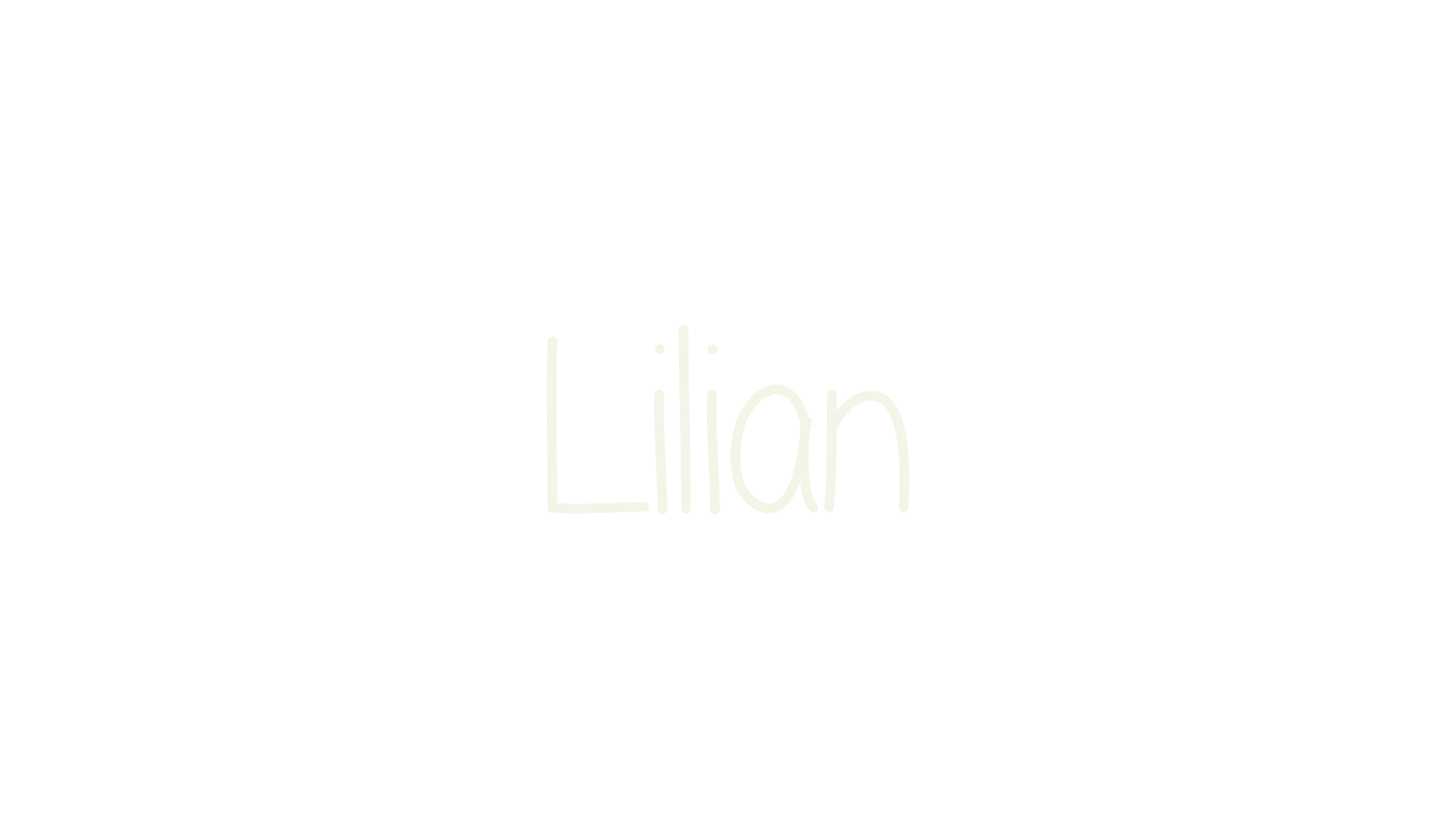 Lilian, handwritten font preview